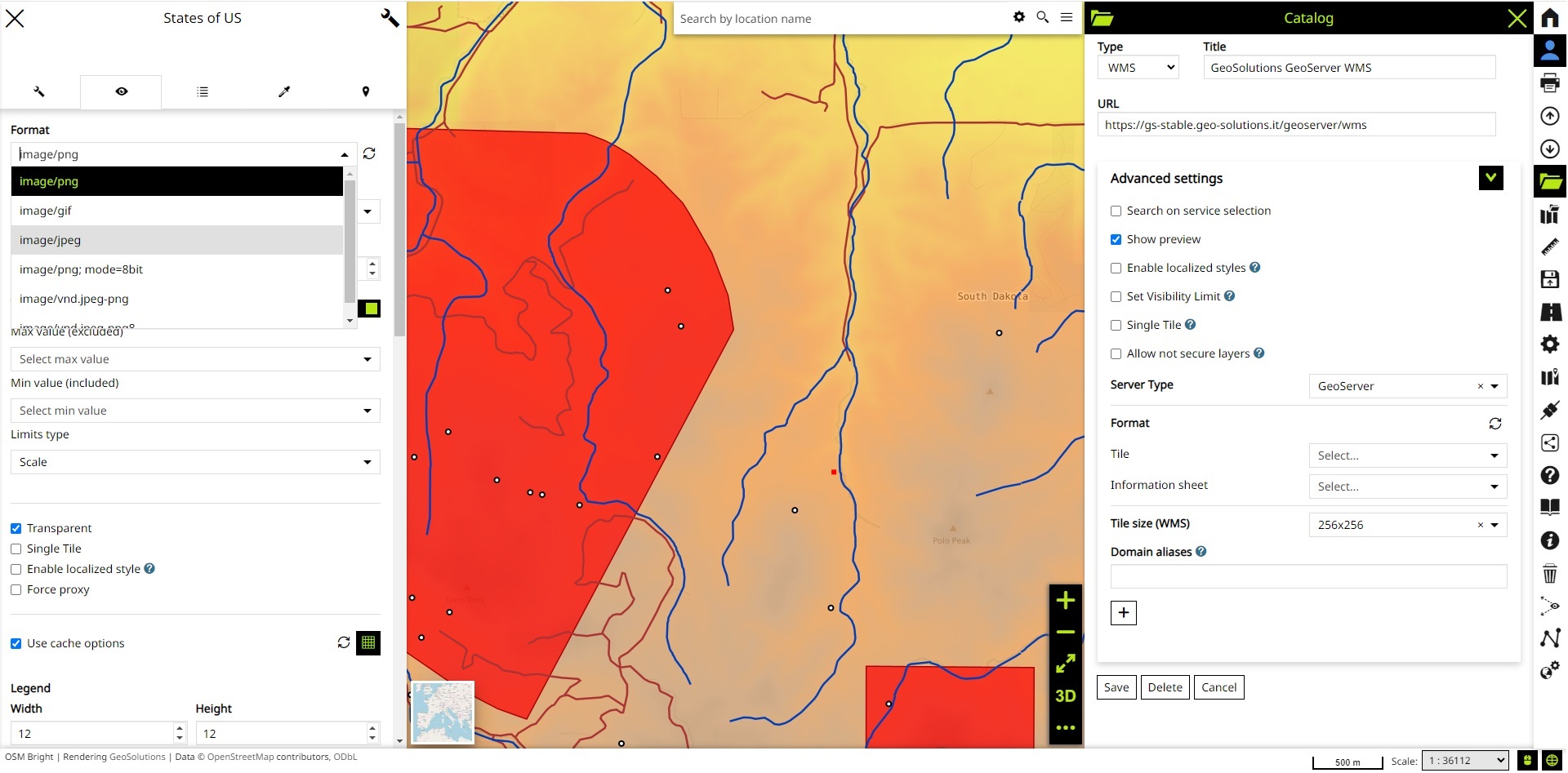 WMS Interoperability with MapStore