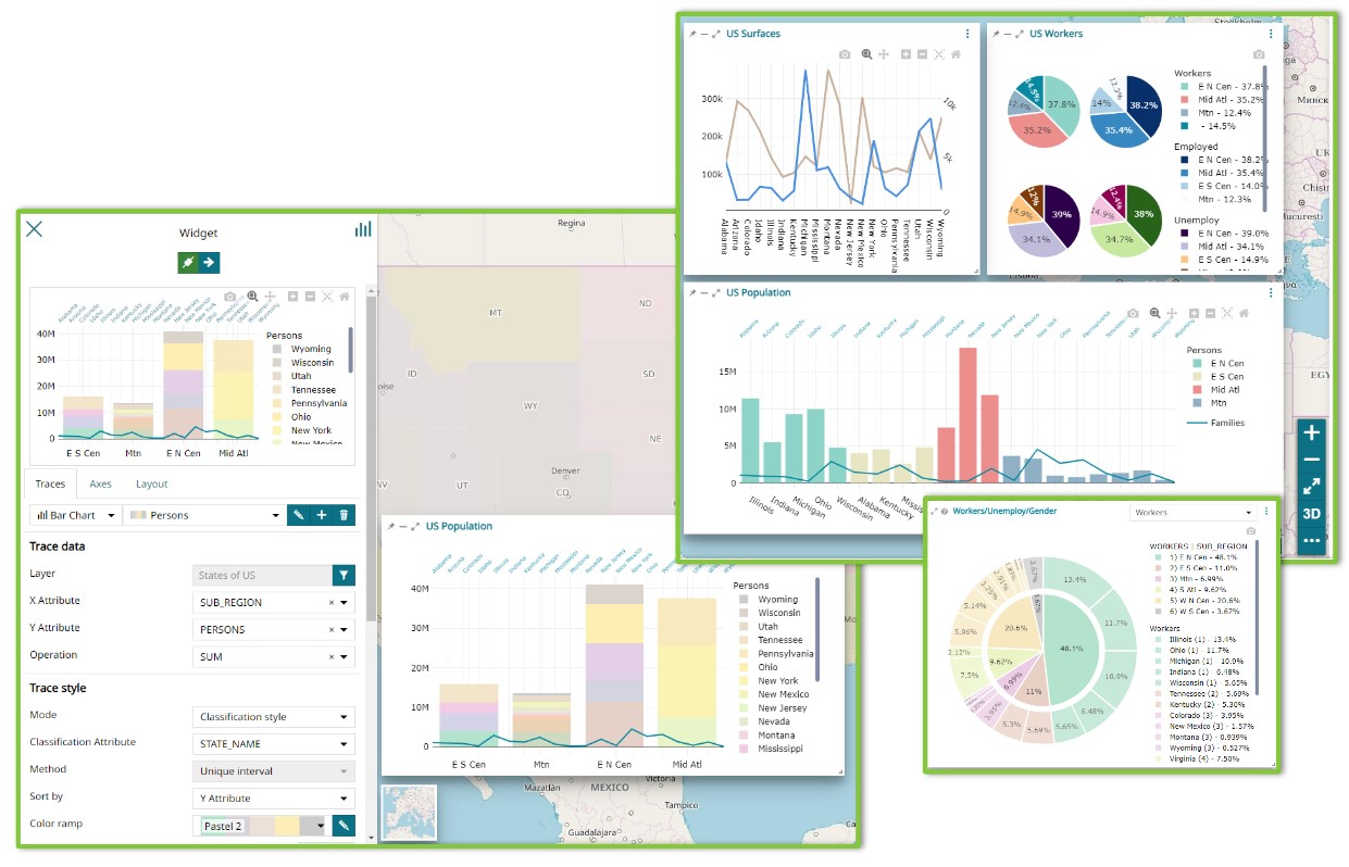 Multi-Variable charts for MapStore widgets