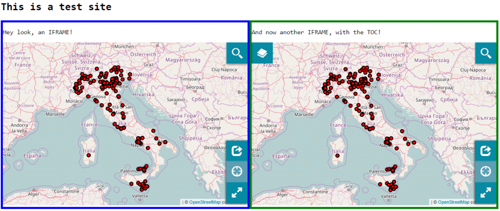 Iframe version VS JS Api version